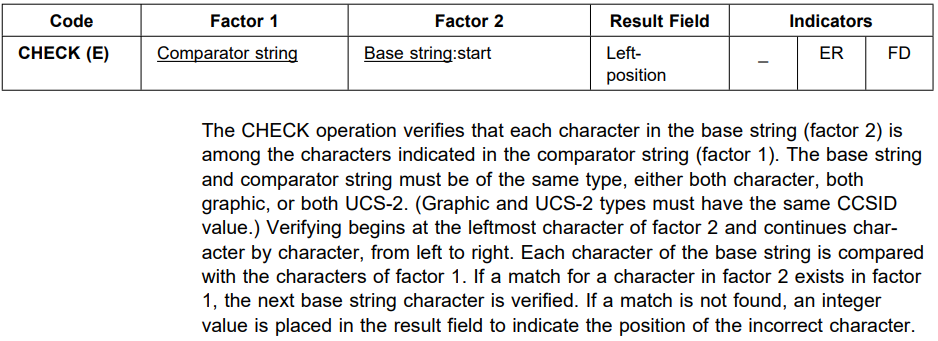 Opcode check