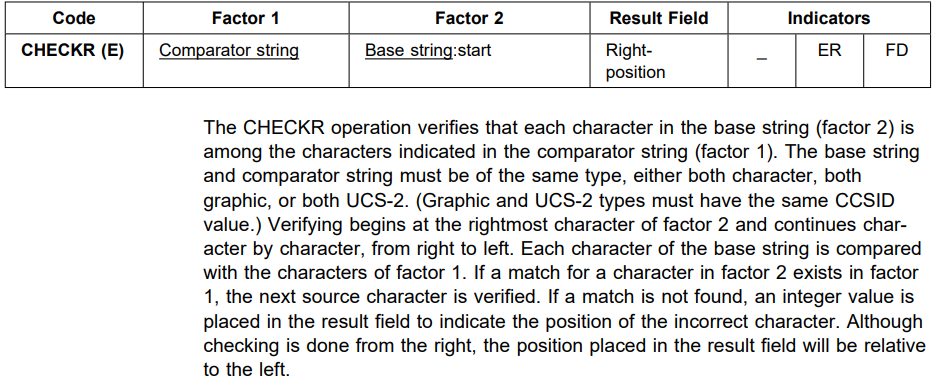 Opcode checkr