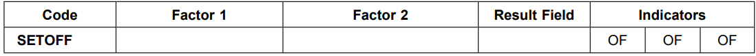 Opcode setoff